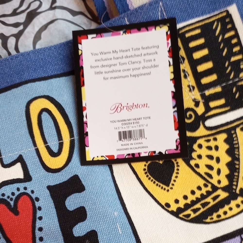 Colorful Graphic Tote Bag (New With Tags) - Picture 6 of 7